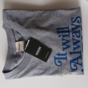 NWT NYON gray Long Sleeve T Shirt Size L